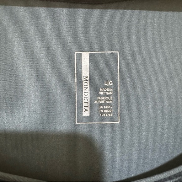 Womens Mondetta Workout Gym Athlete Black Striped Tank Top Dress Size Large - Picture 7 of 16